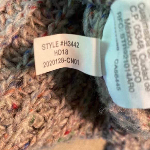 Madewell Colorfleck Ribbed Silk Blend Knitted Turtleneck Sweater - XXS - Picture 13 of 15